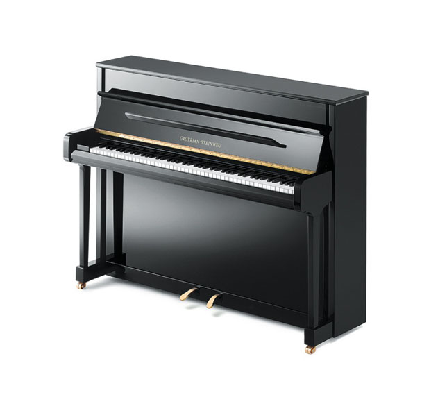 Piano droit GROTRIAN-STEINWEG Contour noir brillant